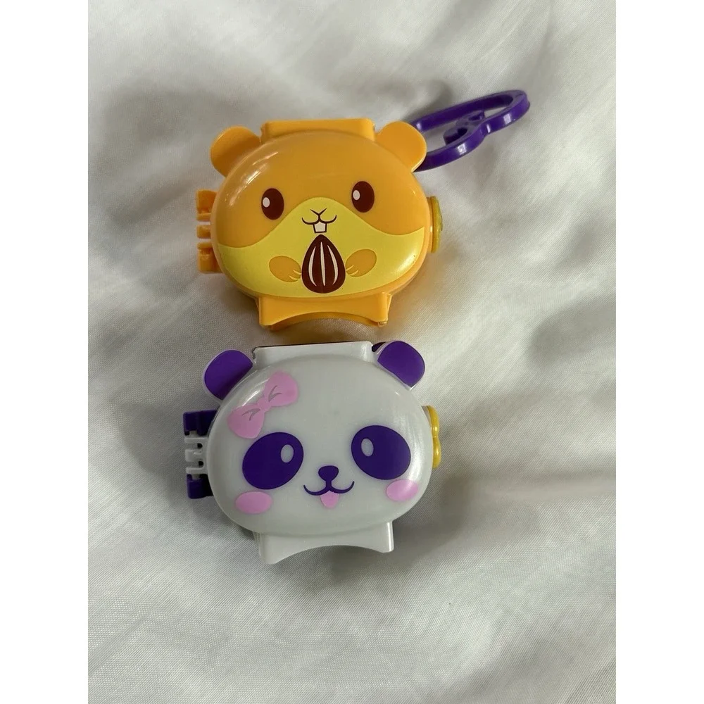 Lot Of 2 Polly Pocket Pet Connects Panda And Hamster Compact Playset 2021